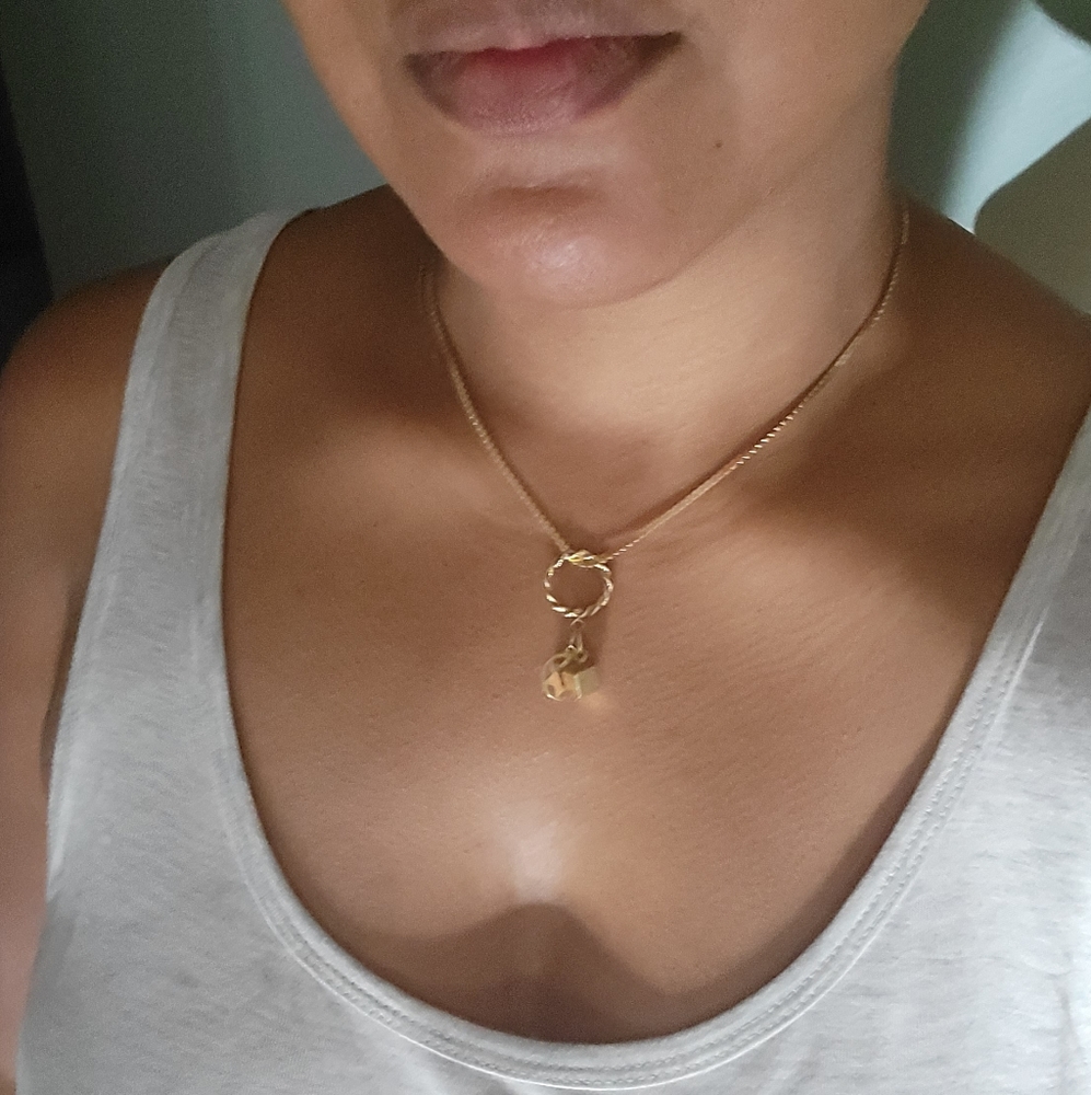 UnoAerre 14kt italian gold necklace.